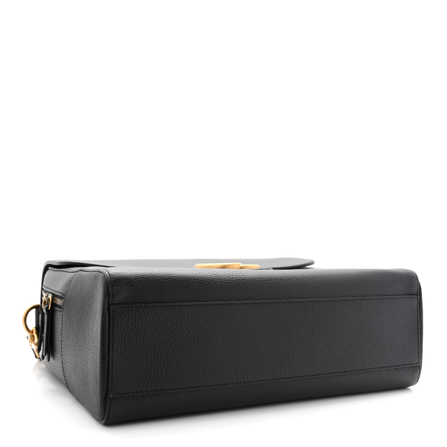 Gucci Dollar Calfskin GG Marmont Briefcase Black