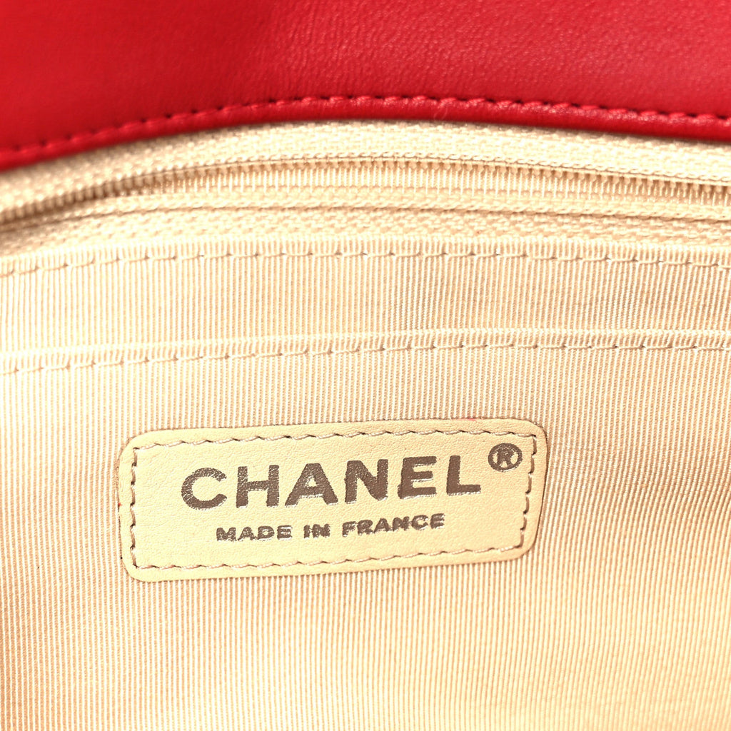 Chanel Lambskin Medium Coco Rider Flap Red