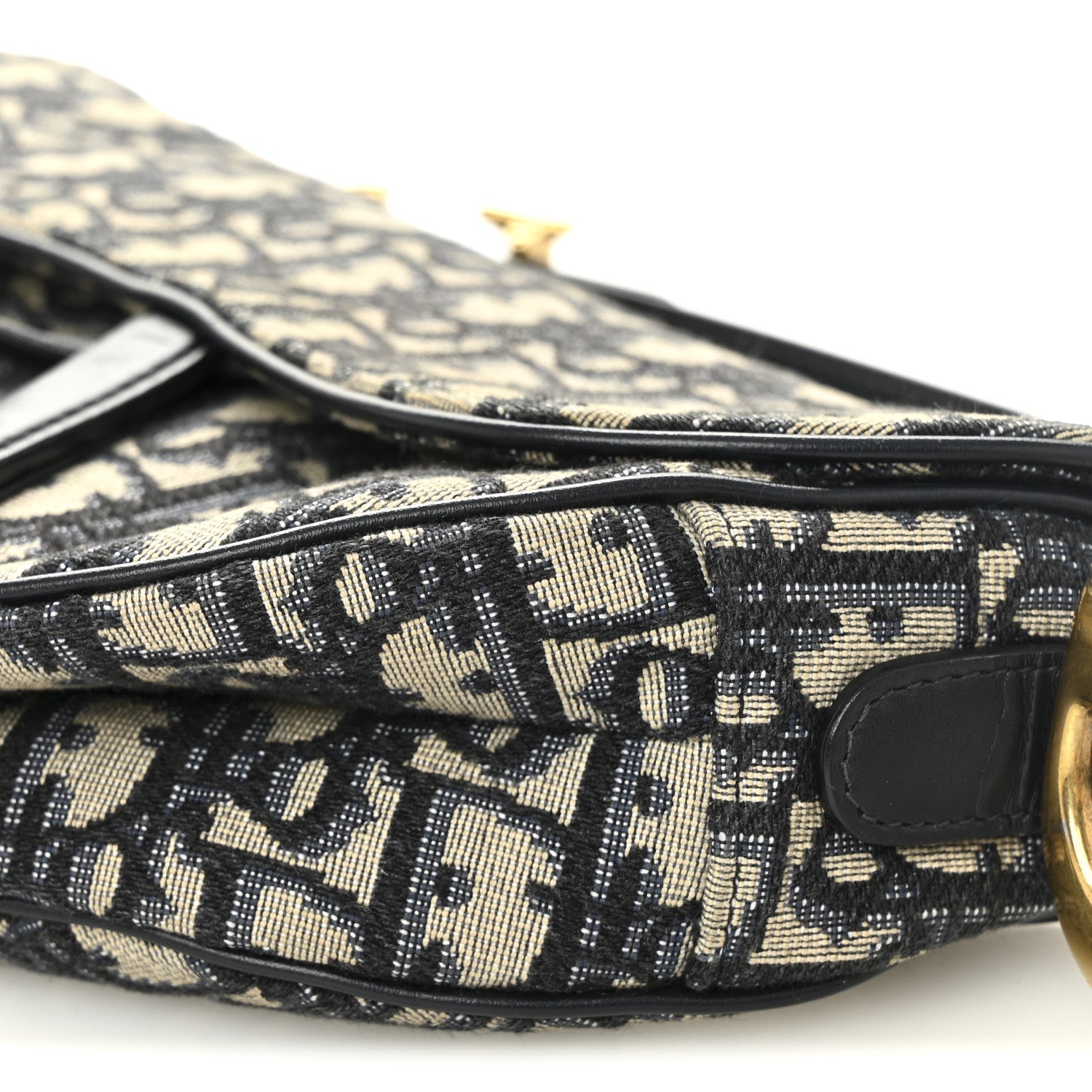 Christian Dior Oblique Saddle Bag Blue
