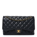 Chanel Caviar Quilted Jumbo Double Flap Black