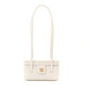 Chanel Shiny Caviar Preppy Coco Long Vanity With Strap White