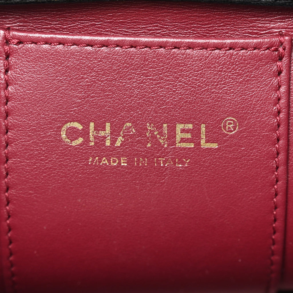 Chanel Lambskin Quilted Daily Friend Drawstring Backpack Black