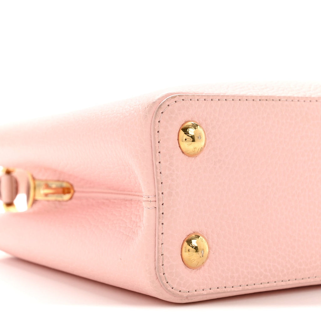 Louis Vuitton Taurillon Capucines BB Rose Jasmin
