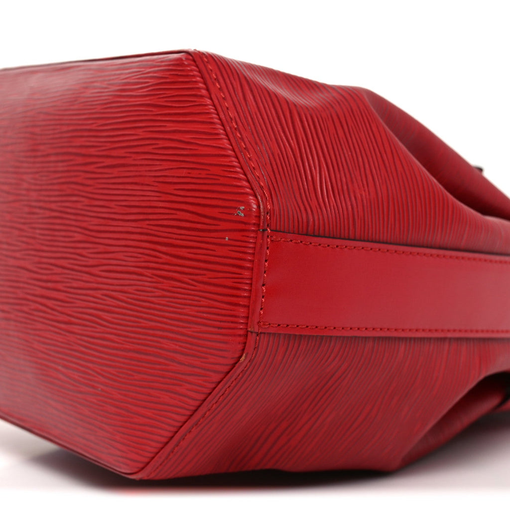 Louis Vuitton Epi Sac D'epaule Castillan Red