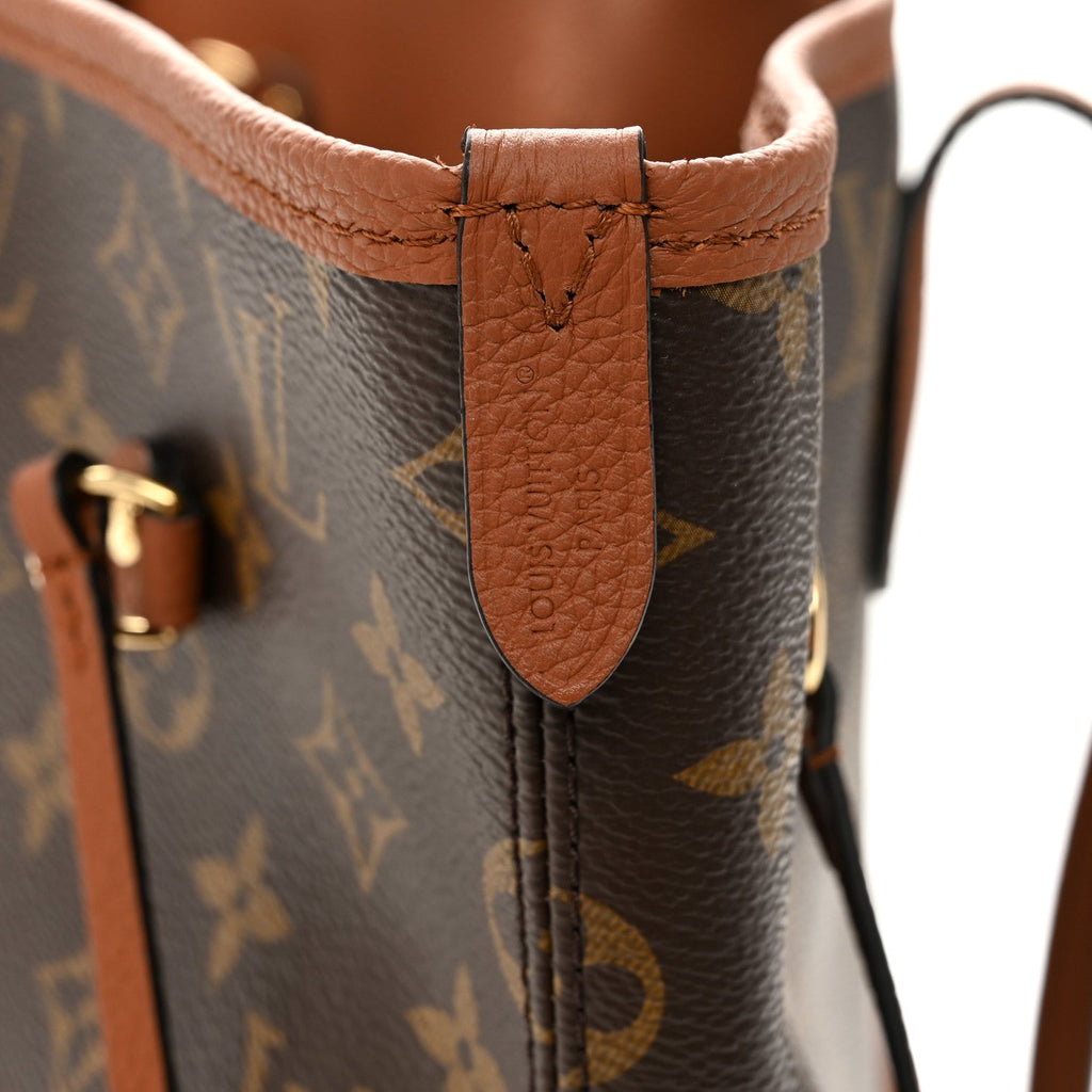 Louis Vuitton Monogram Calfskin Neo Neverfull Inside Out MM Tan