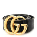 Gucci Faded Calfskin Double G 40mm Belt 85 34 Black