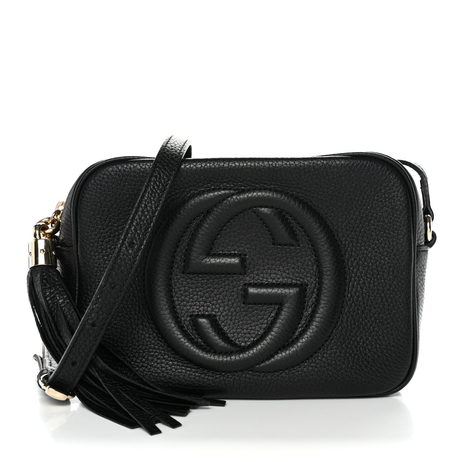Gucci Pebbled Calfskin Small Soho Disco Bag Black