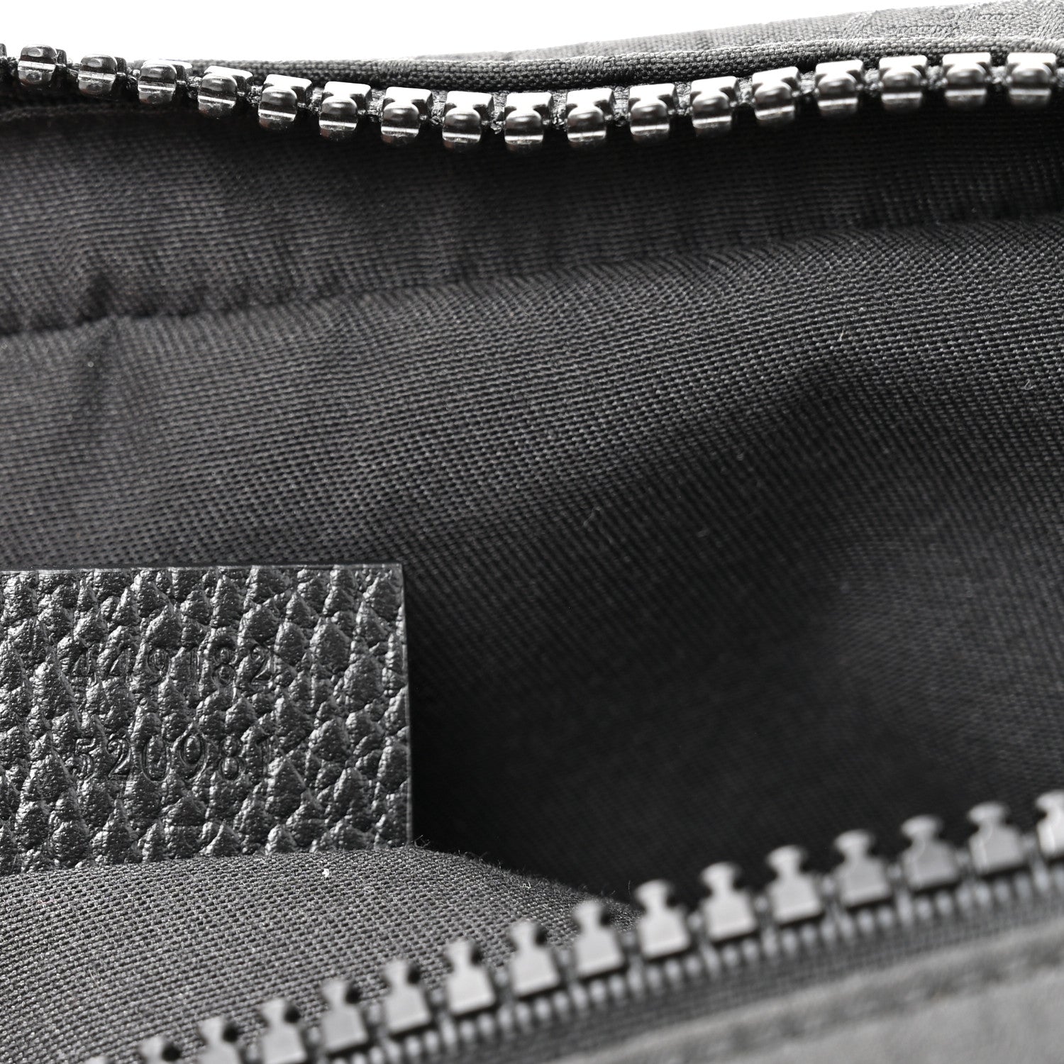 Gucci Nylon Monogram Fanny Pack Belt Bag Black