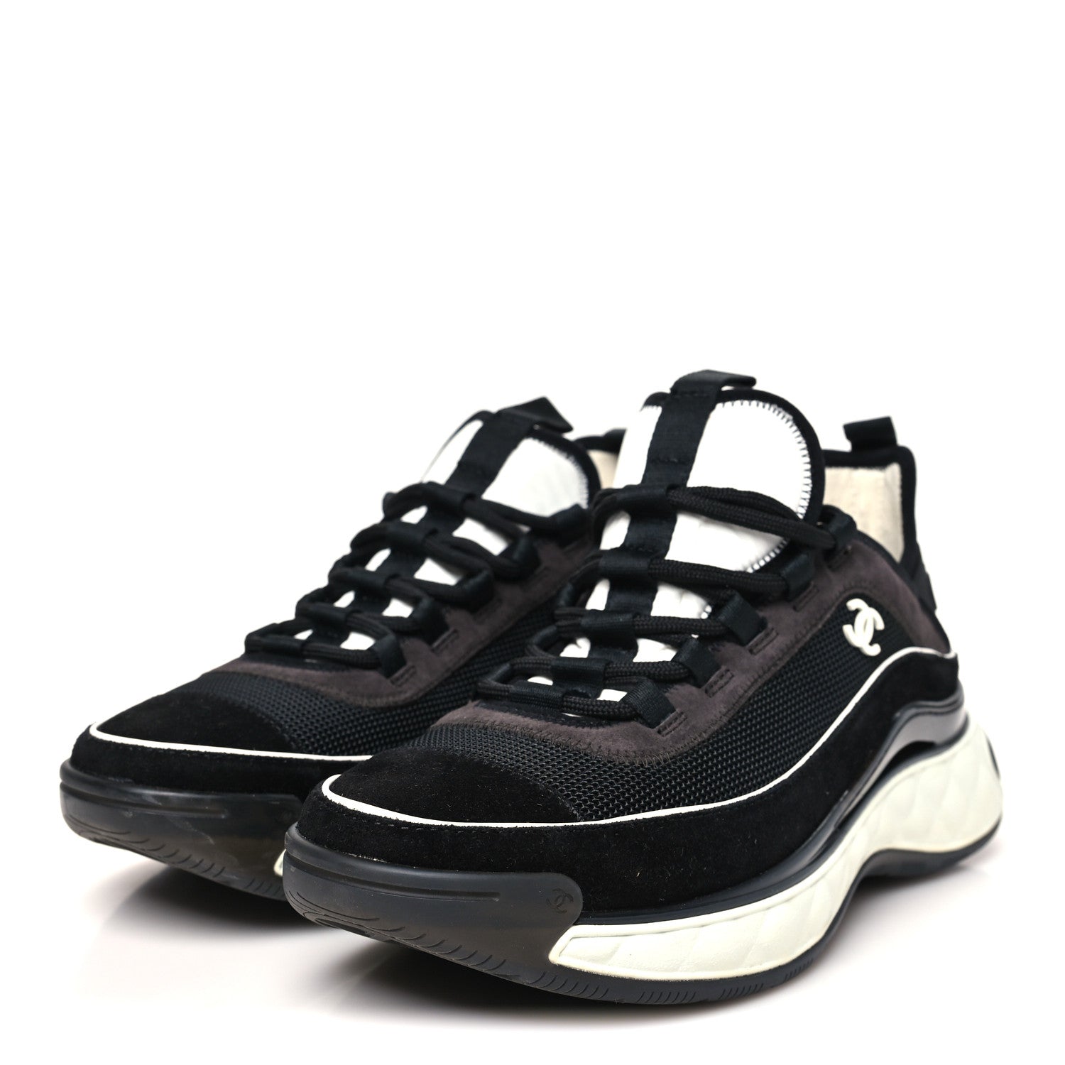 Fabric Suede CC Sneakers 40 Black Dark Grey