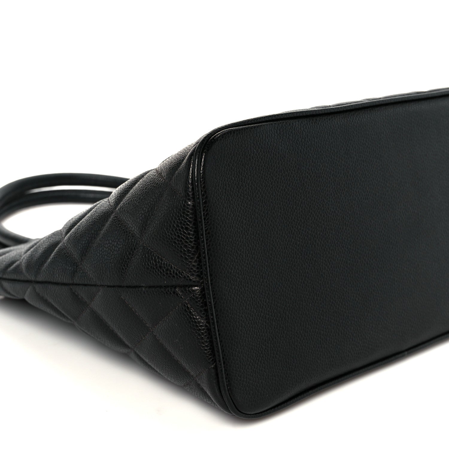 Chanel Caviar Quilted Medallion Tote Black
