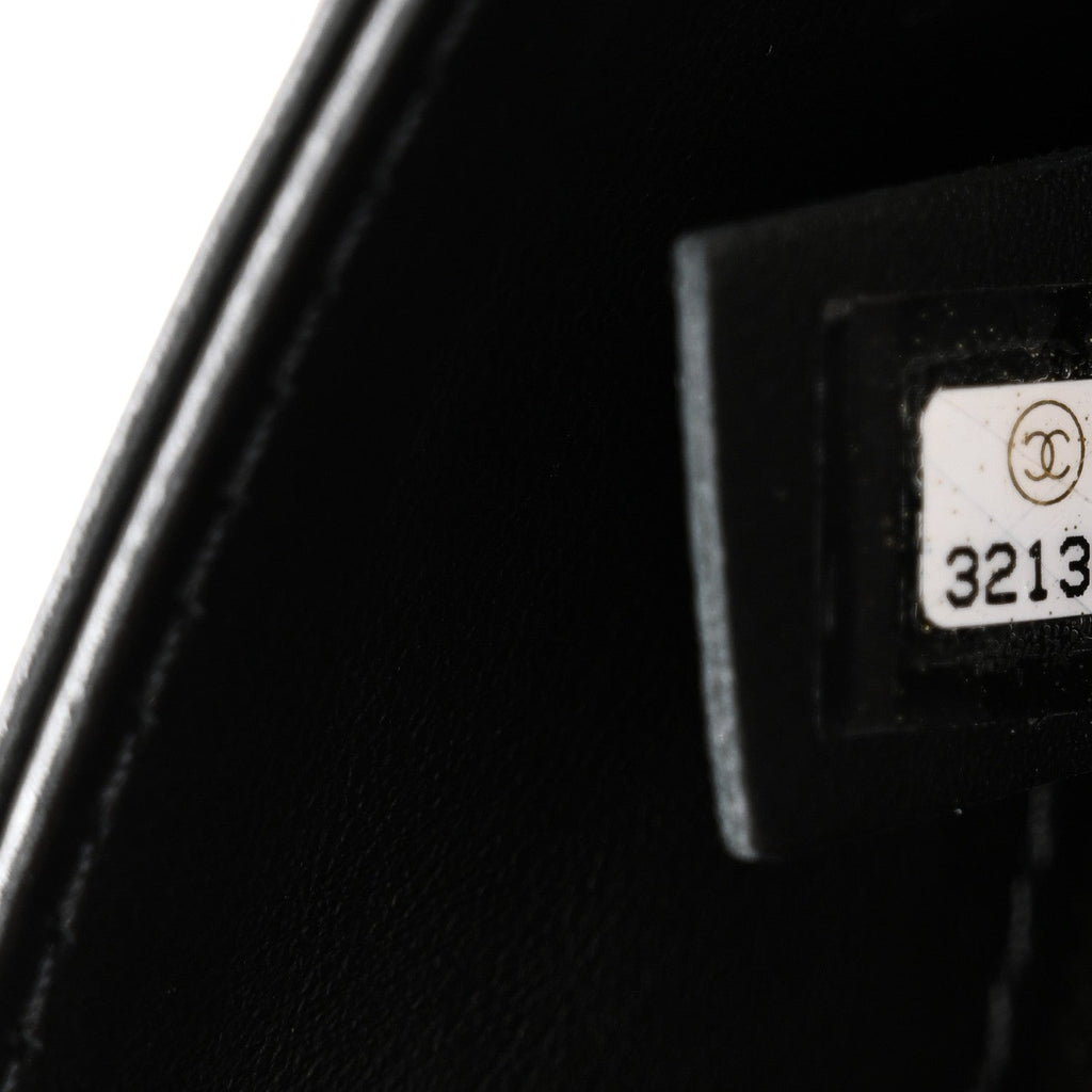 Chanel Calfskin Quilted CC Uniform Flap Belt Bag Black
