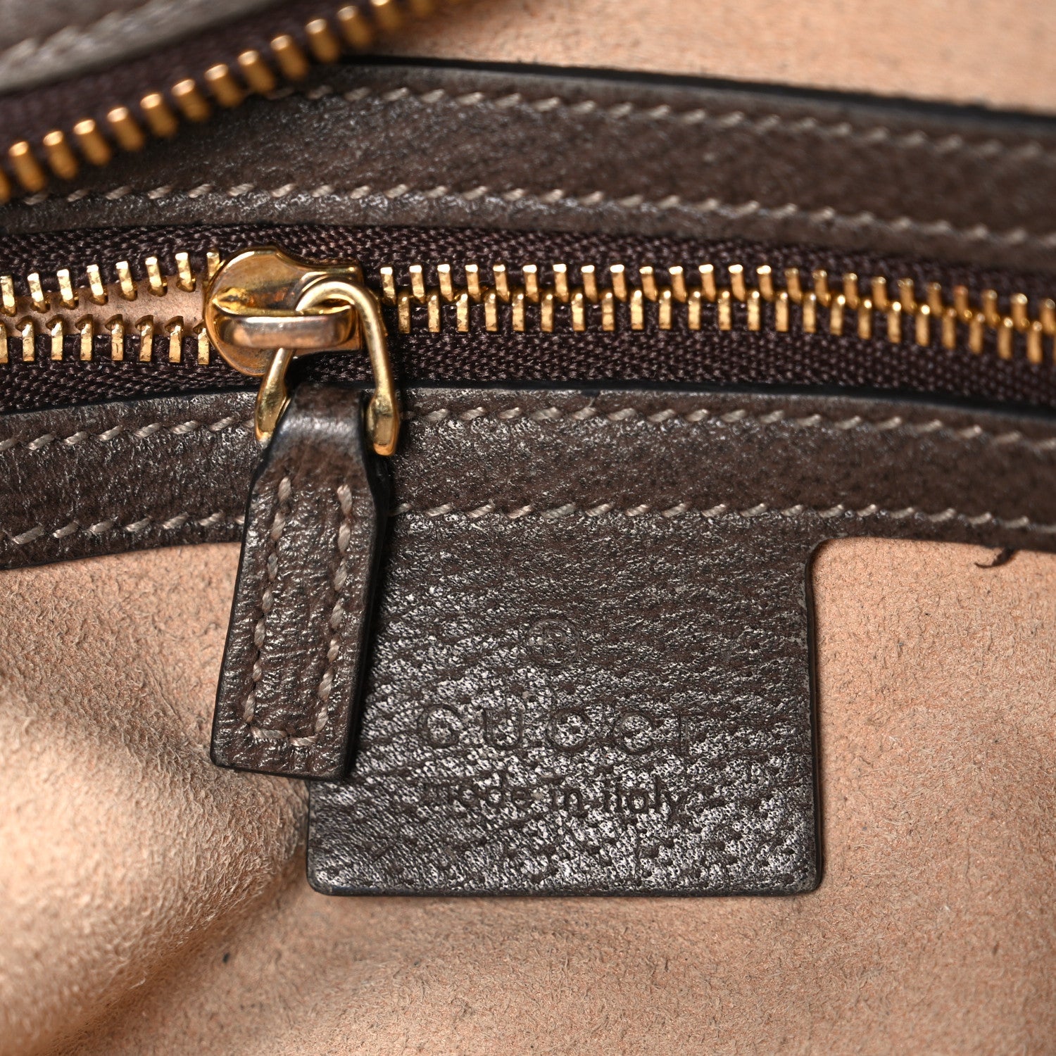 Gucci GG Supreme Monogram Web Small Ophidia Shoulder Bag Brown