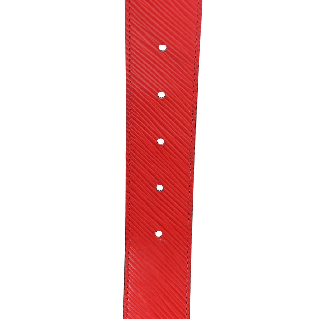 Louis Vuitton Monogram Epi 35mm LV Circle Reversible Belt 80 32 Coquelicot