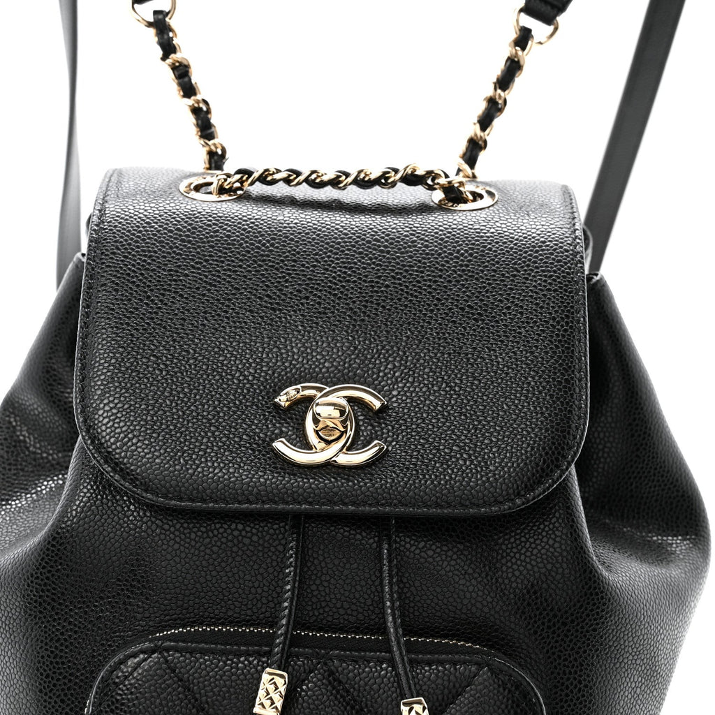 Chanel Caviar Quilted Mini Business Affinity Backpack Black