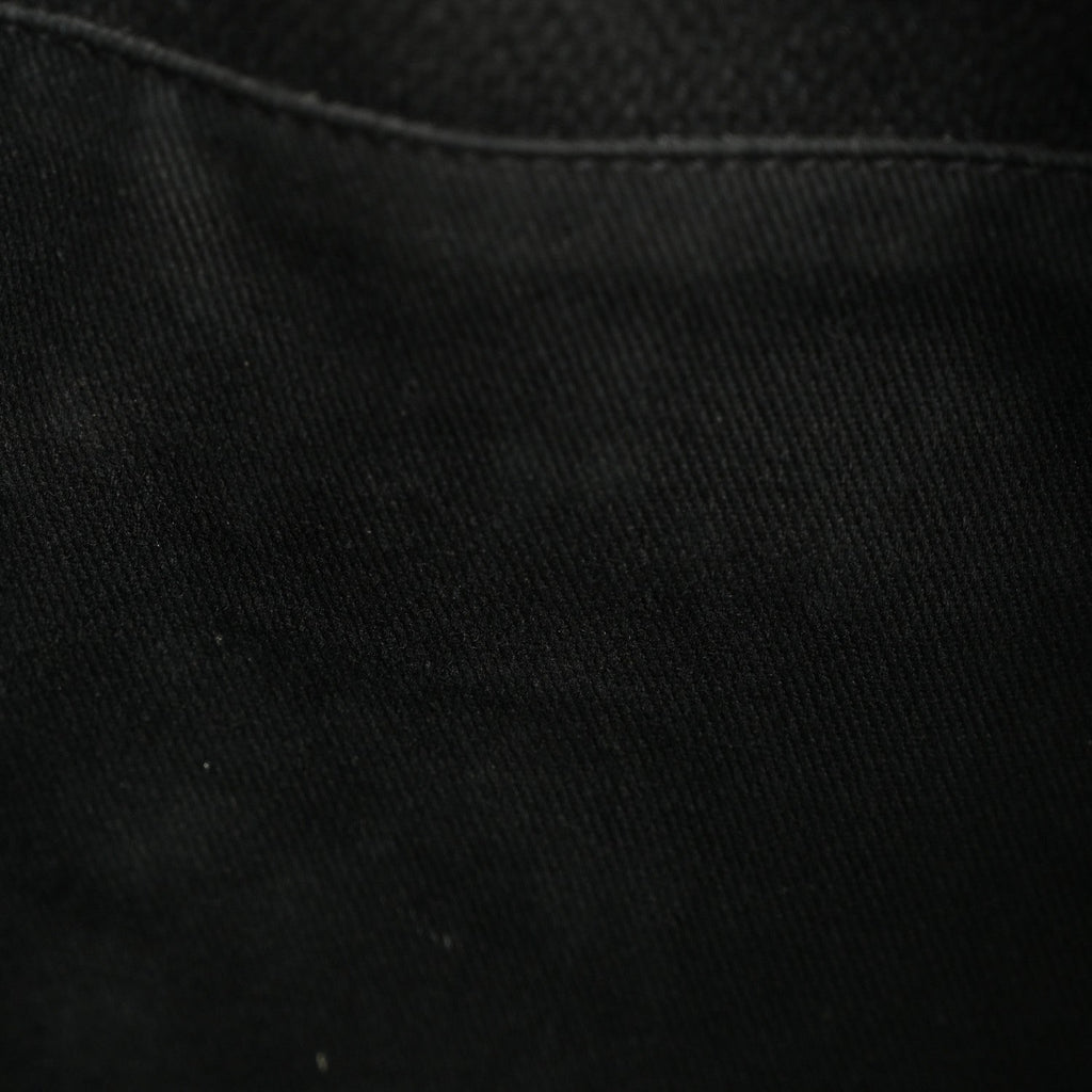 Chanel Canvas Deauville Drawstring Bucket Bag Black