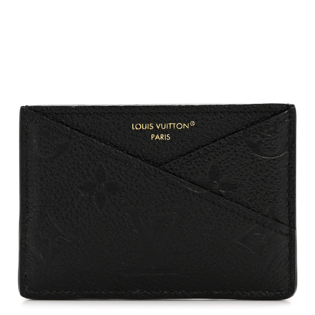 Louis Vuitton Empreinte Criss Cross Card Holder Black