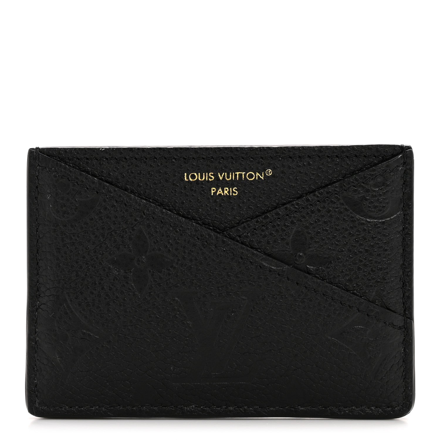 Louis Vuitton Empreinte Criss Cross Card Holder Black