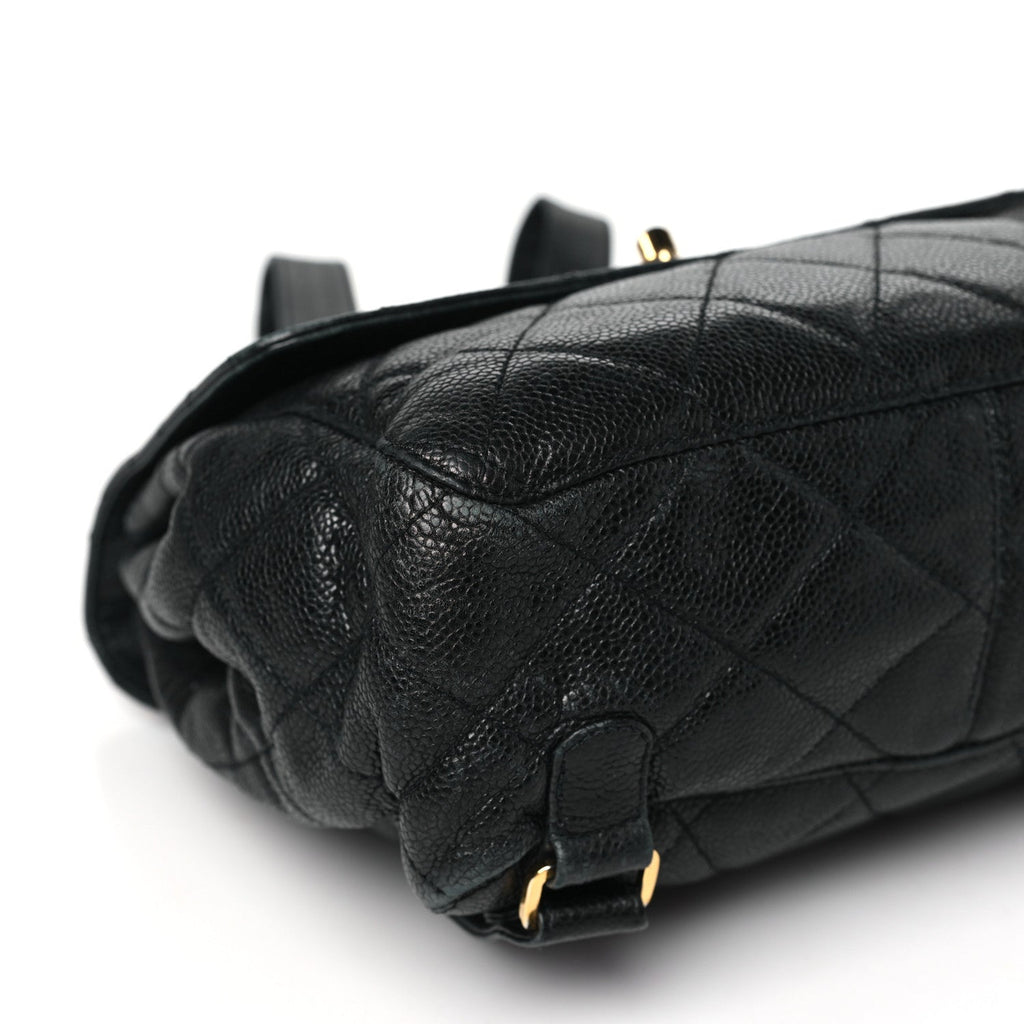 Chanel Caviar Quilted Backpack Black