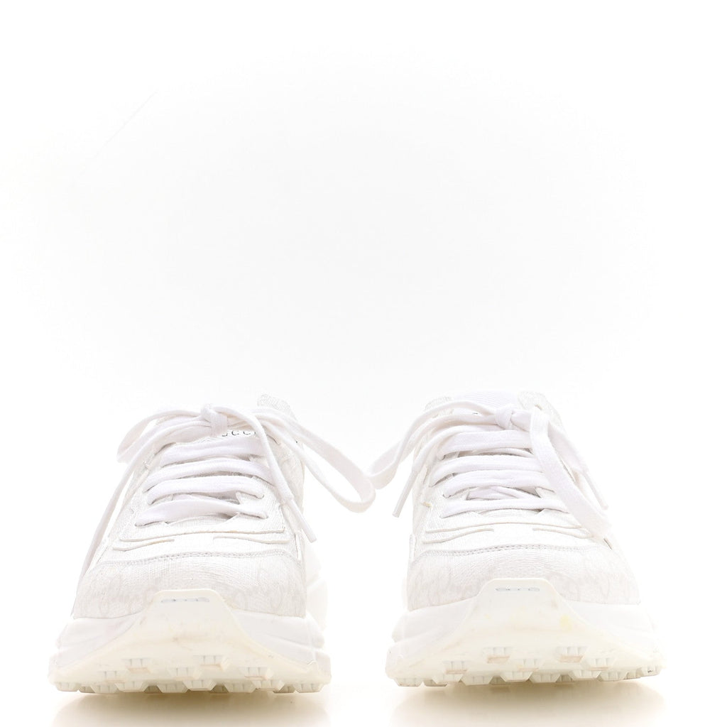 Gucci GG Supreme Monogram Womens Rhyton Sneakers 35.5 White