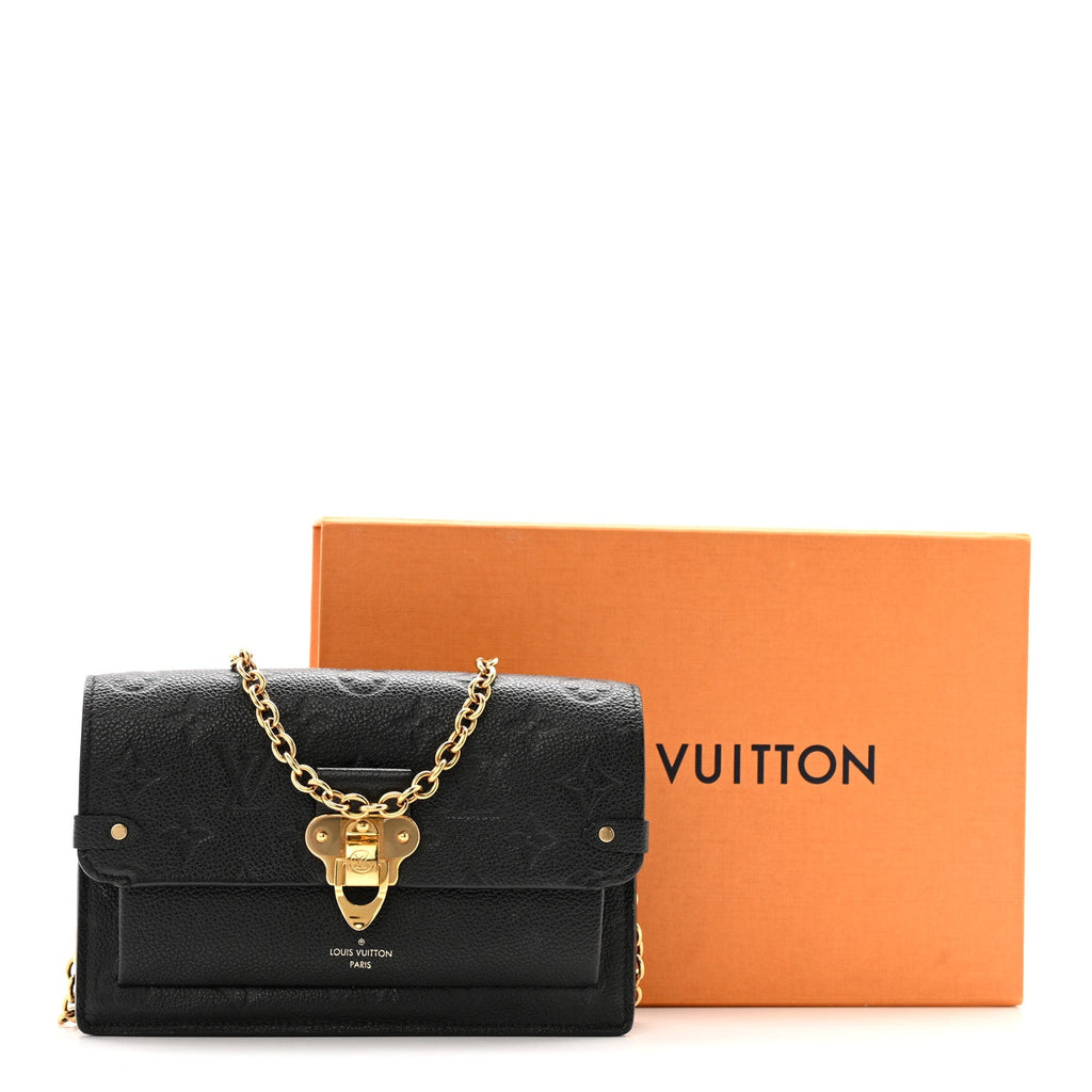 Louis Vuitton Empreinte Vavin Chain Wallet Black