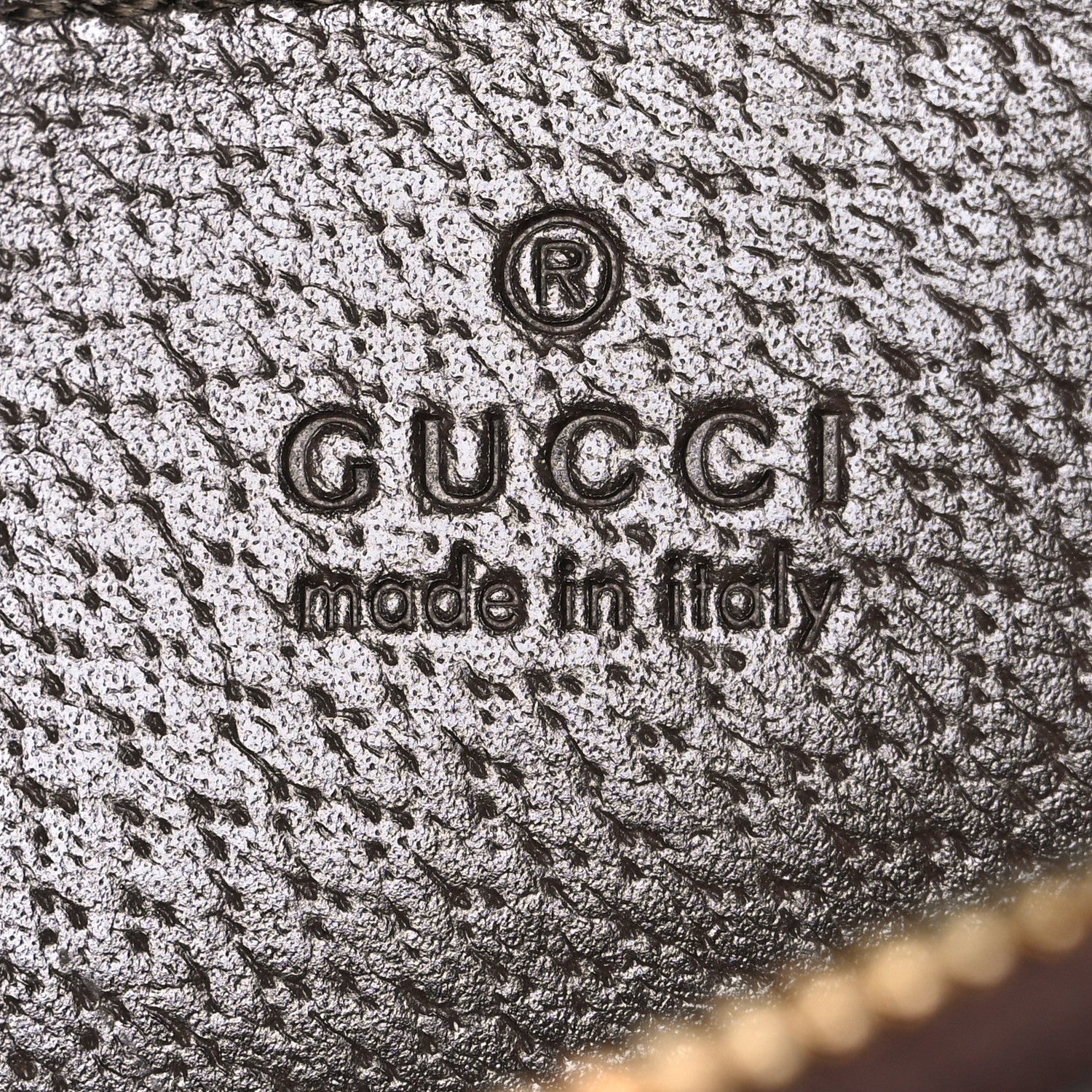 Gucci GG Supreme Monogram Textured Dollar Calfskin Web Small Ophidia Dome Shoulder Bag Beige Ebony New Acero