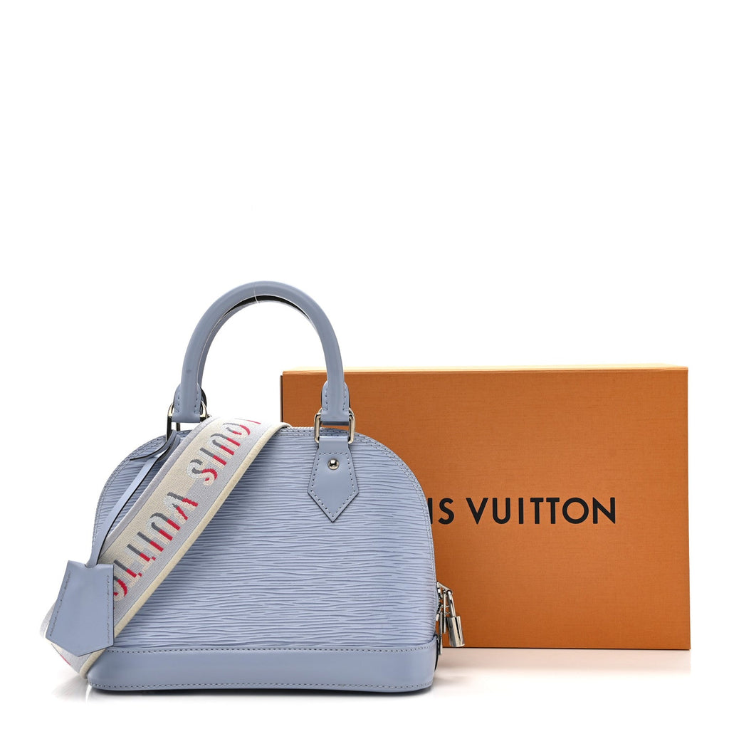 Louis Vuitton Epi Jacquard Alma BB Cloud Blue