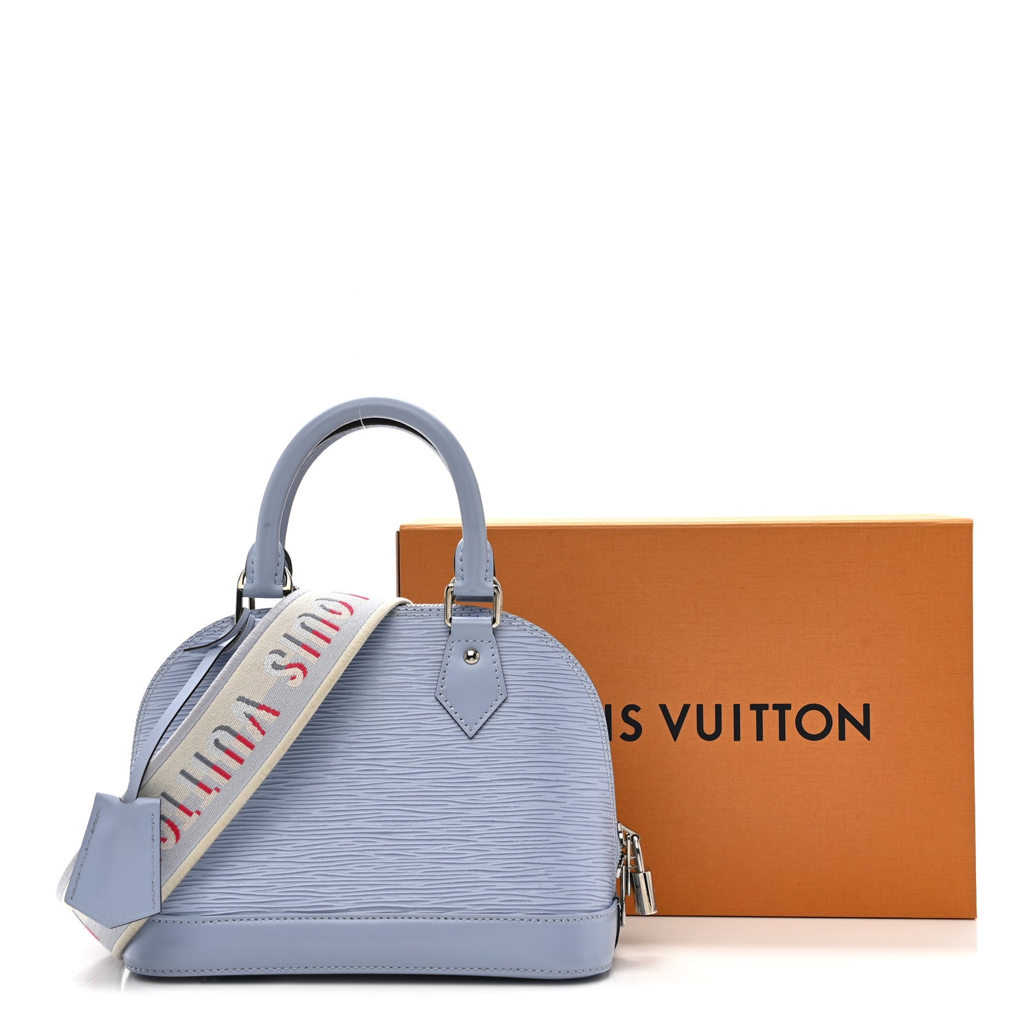 Louis Vuitton Epi Jacquard Alma BB Cloud Blue