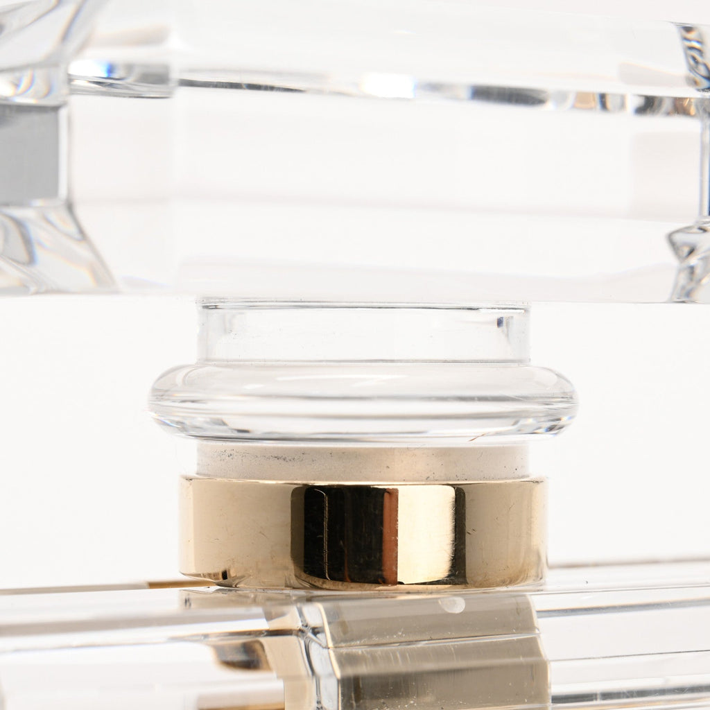 Chanel Transluscent Plexiglass Perfume Bottle Clutch