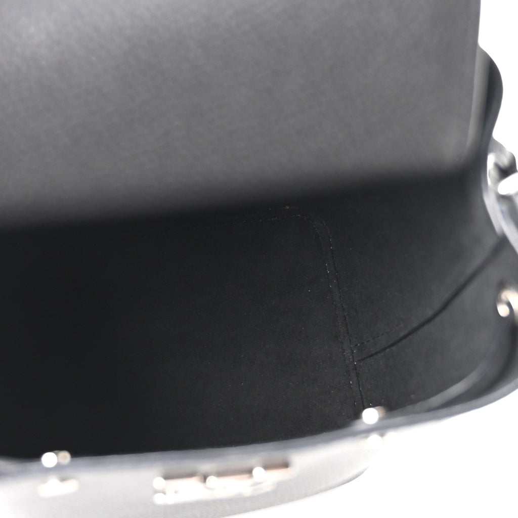 Louis Vuitton Calfskin Nano Lockme Bucket Black