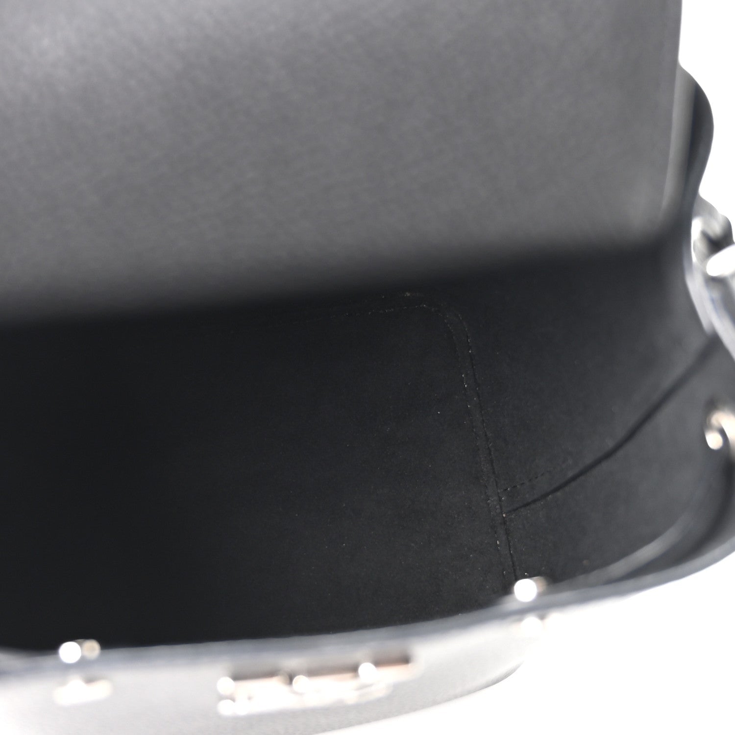 Louis Vuitton Calfskin Nano Lockme Bucket Black
