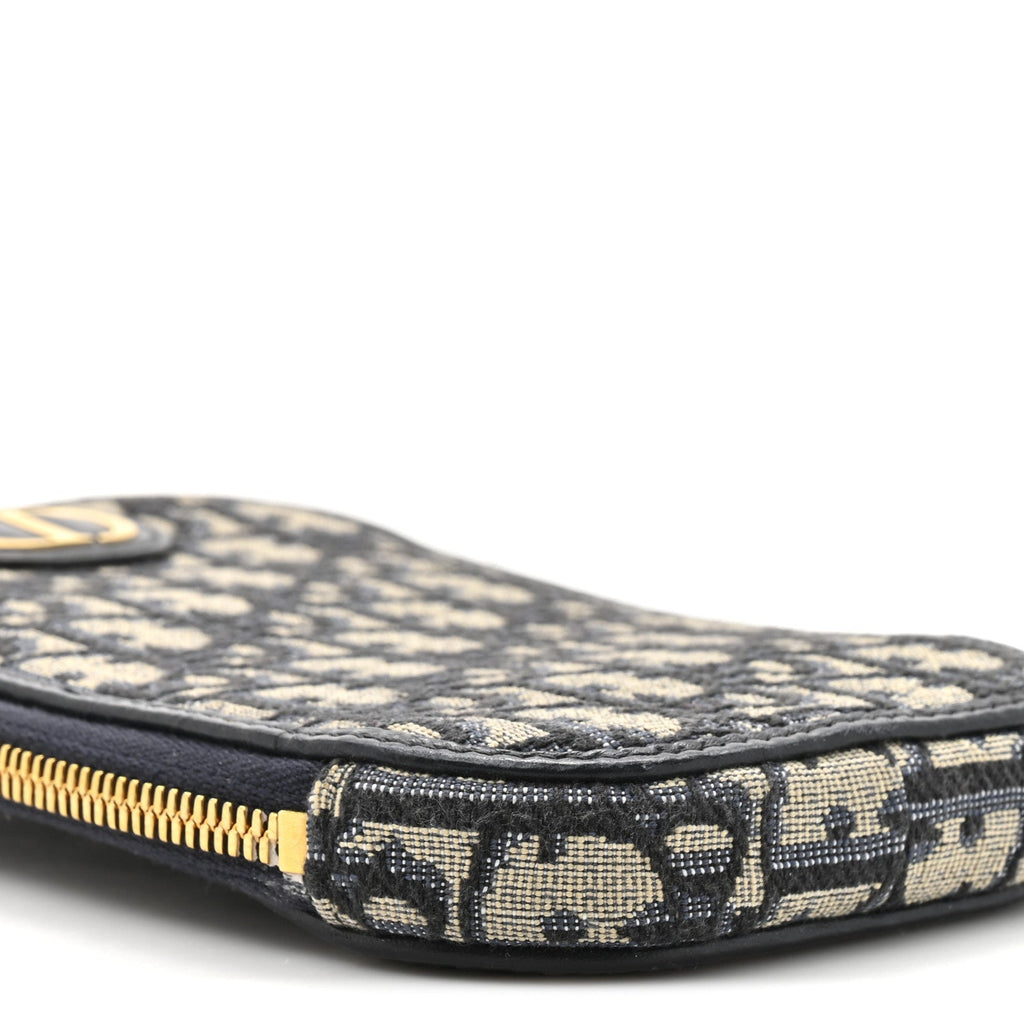 Christian Dior Oblique 30 Montaigne Phone Holder Blue