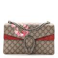 Gucci GG Supreme Monogram Blooms Small Dionysus Shoulder Bag Beige Multicolor Dry Rose