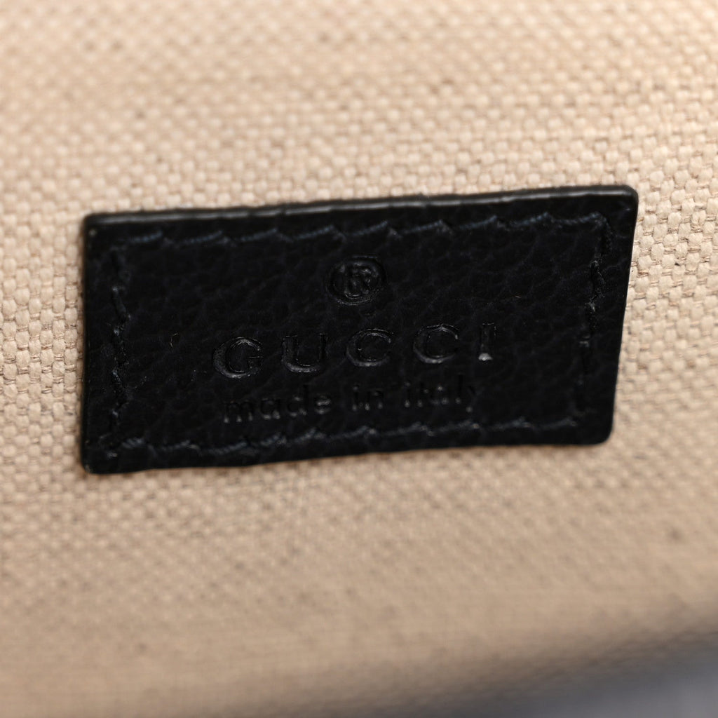 Gucci GG Supreme Monogram Textured Dollar Calfskin Small Rectangular Dionysus Shoulder Bag Beige Blue
