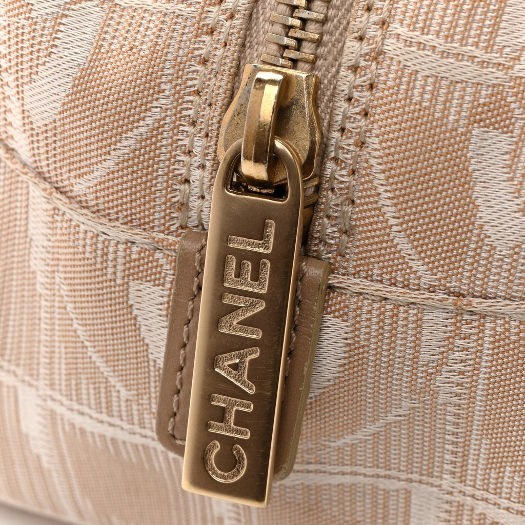 Chanel Nylon Travel Bowler Beige