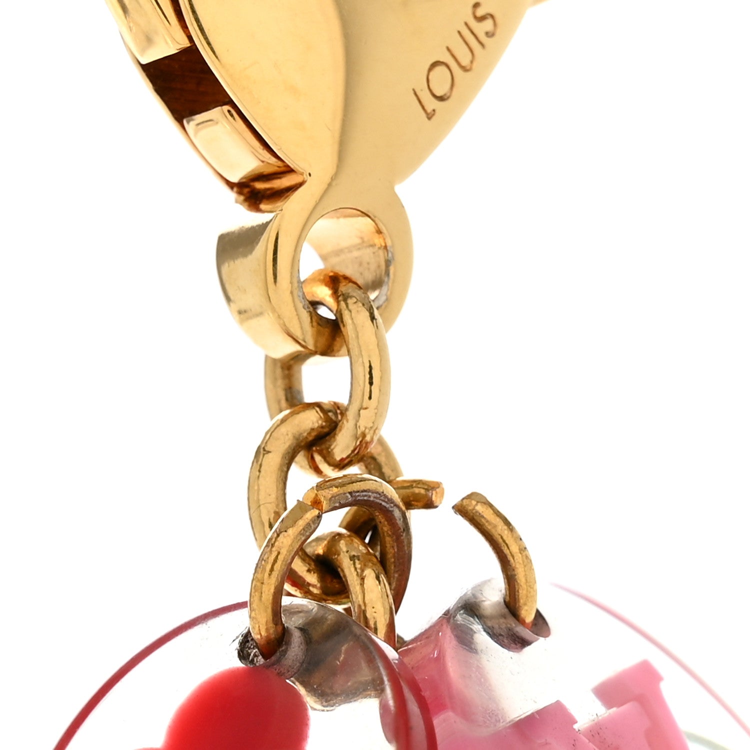 Louis Vuitton Resin Candy Fleurs Bag Charm Multicolor