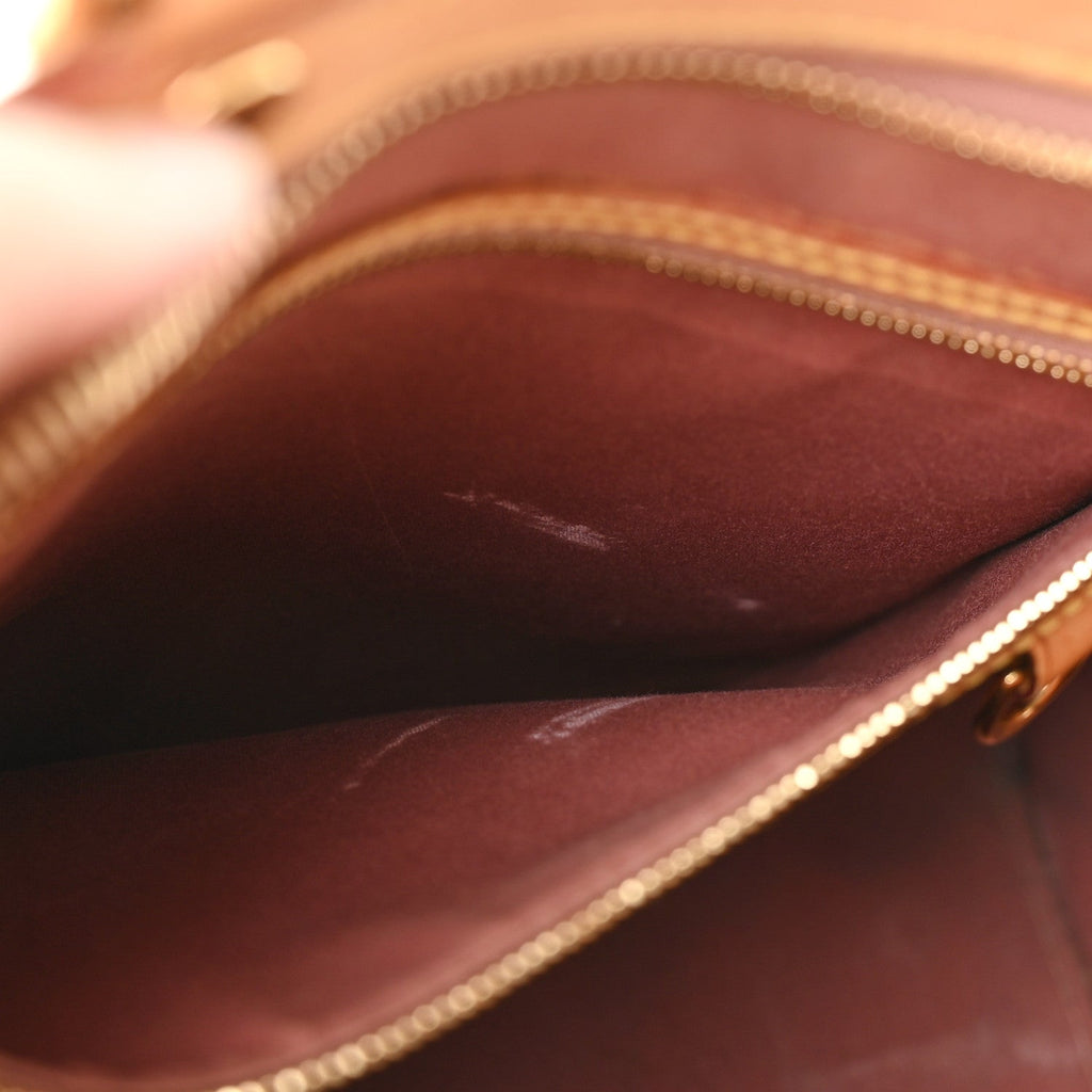 Louis Vuitton Vernis Brea MM Rose Velours
