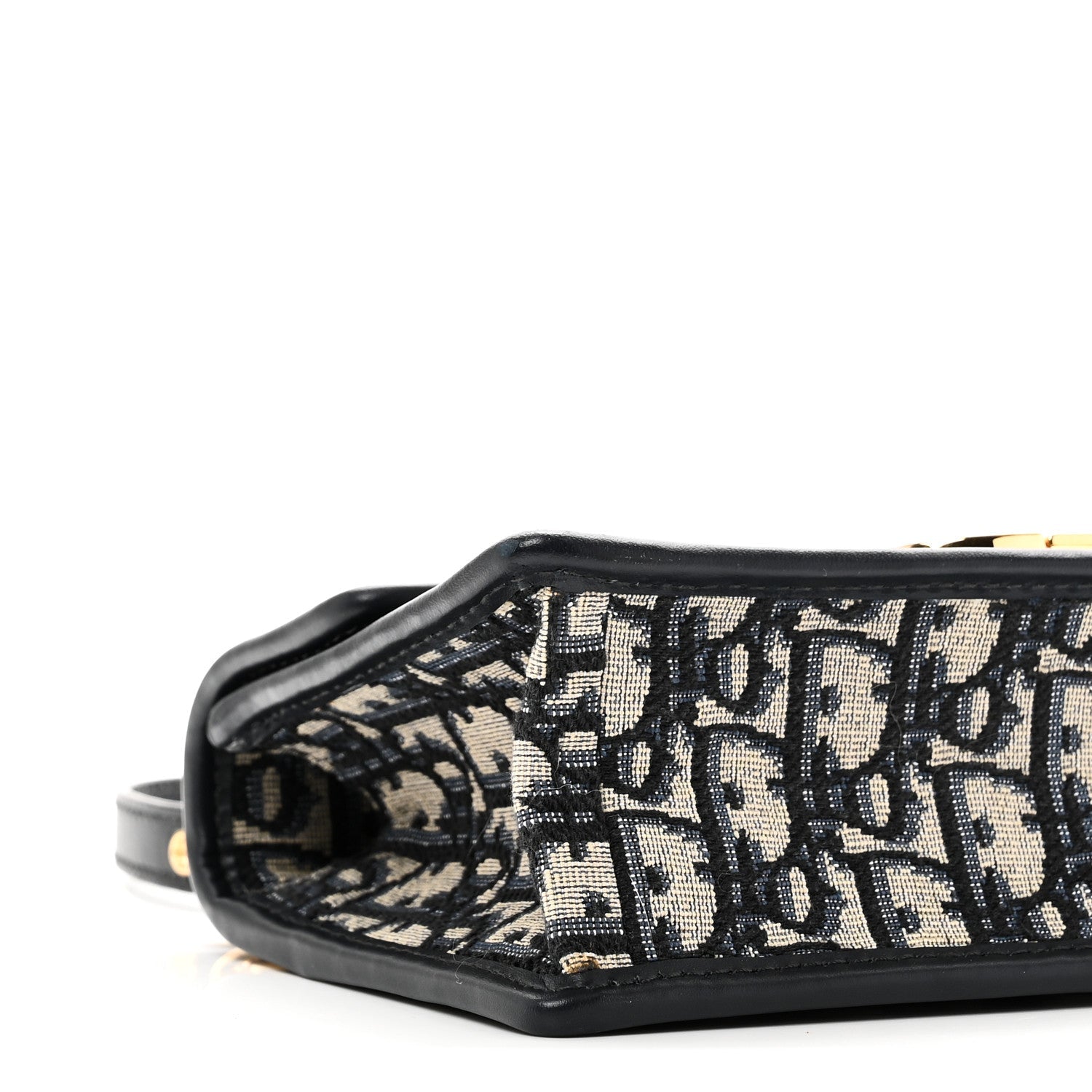 Christian Dior Oblique 30 Montaigne East West Chain Flap Bag Blue