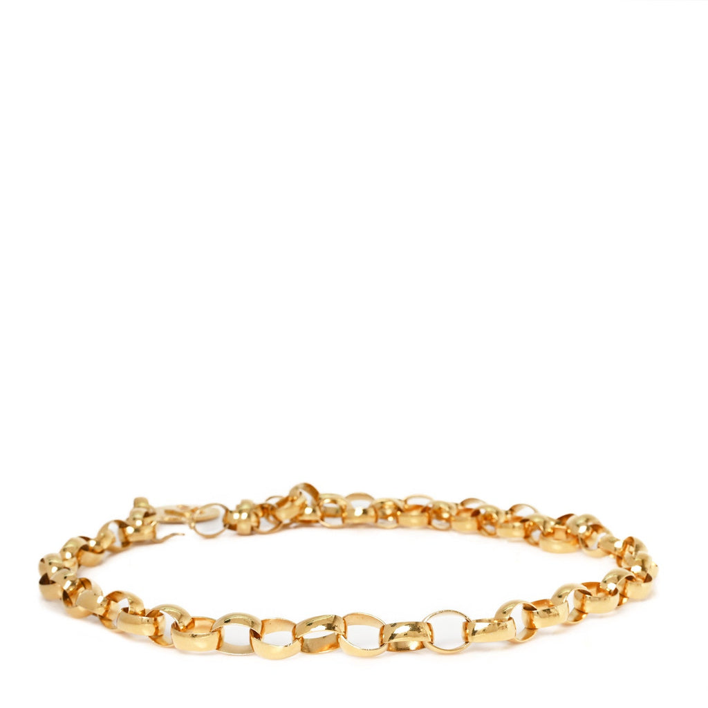 Metal Chain CC Medallion Belt Gold