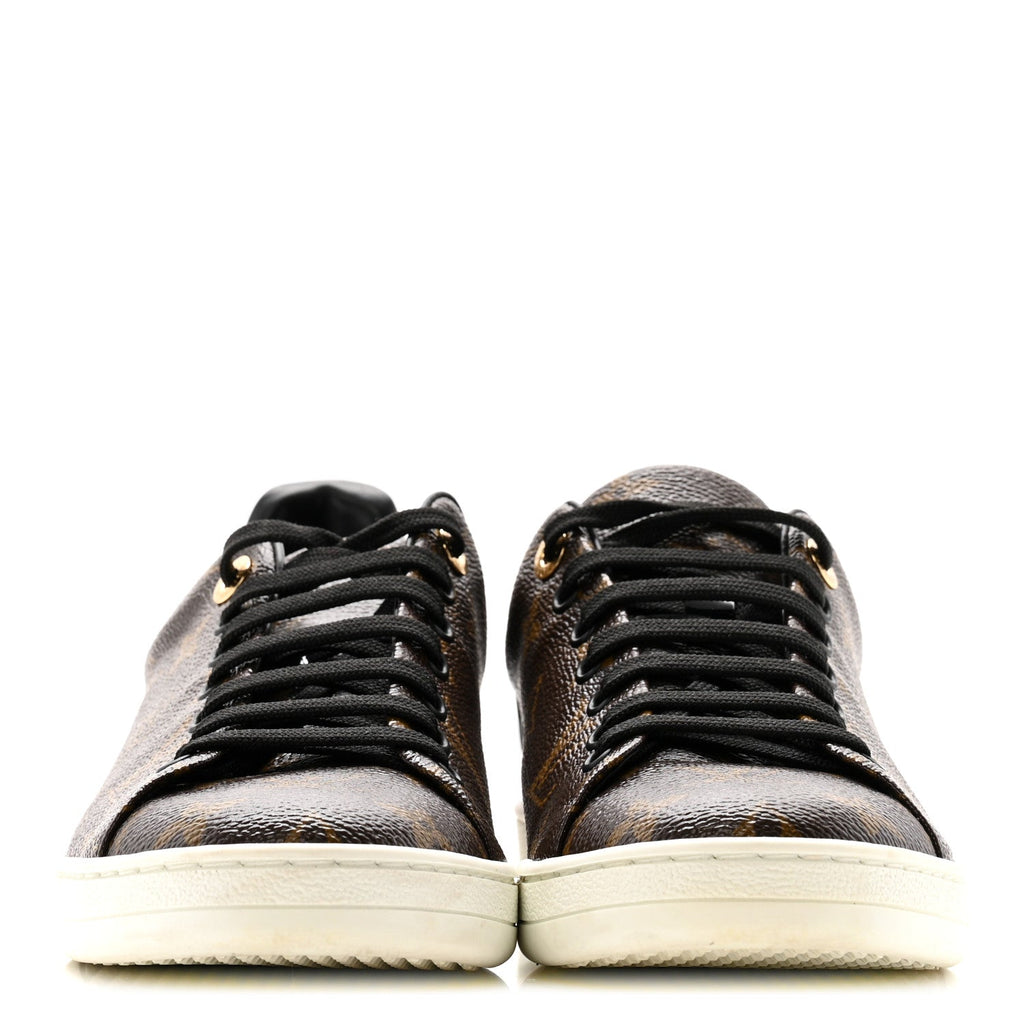 Louis Vuitton Patent Monogram Frontrow Sneakers 39