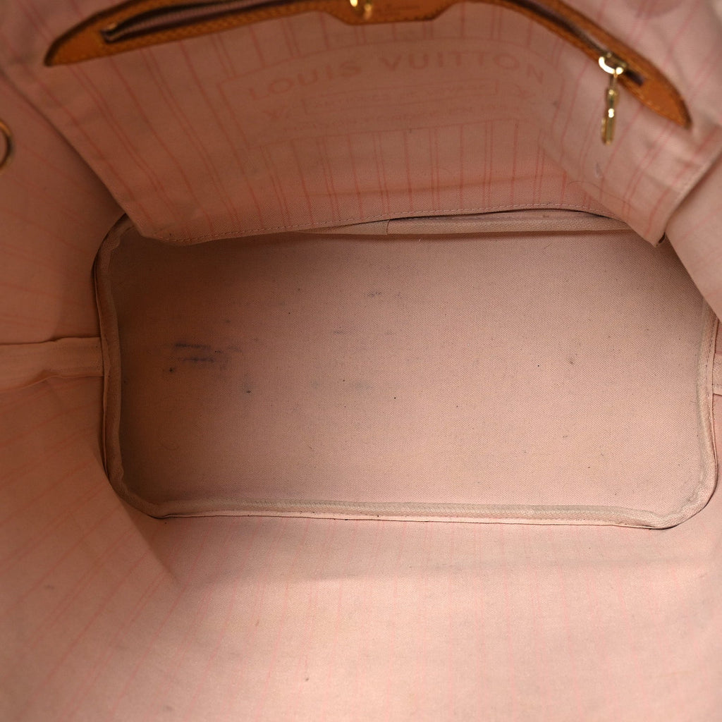 Louis Vuitton Damier Azur Neo Neverfull MM Rose Ballerine