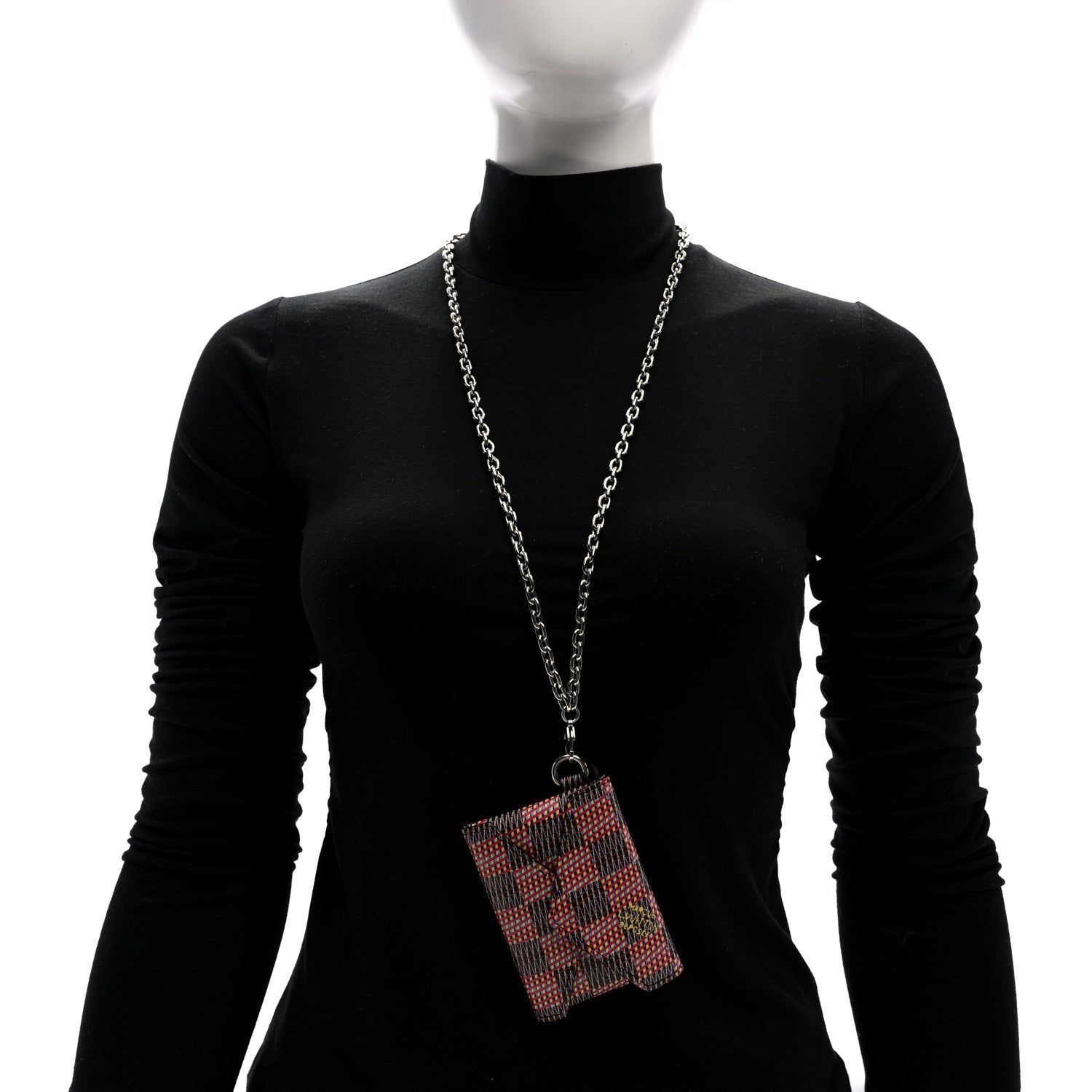 Louis Vuitton Damier LV Pop Kirigami Necklace Rose