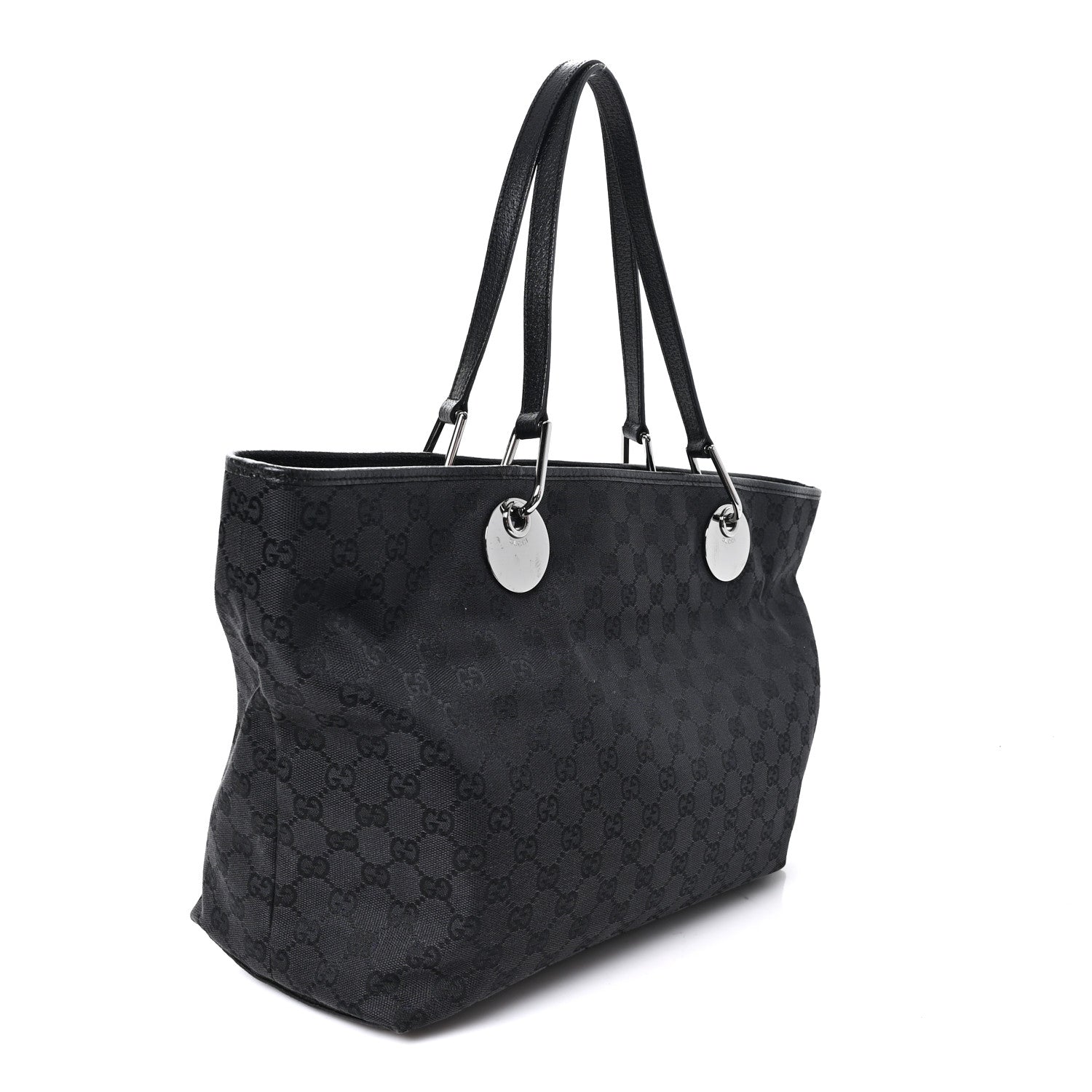 Gucci Monogram Large Eclipse Tote  Dark Brown