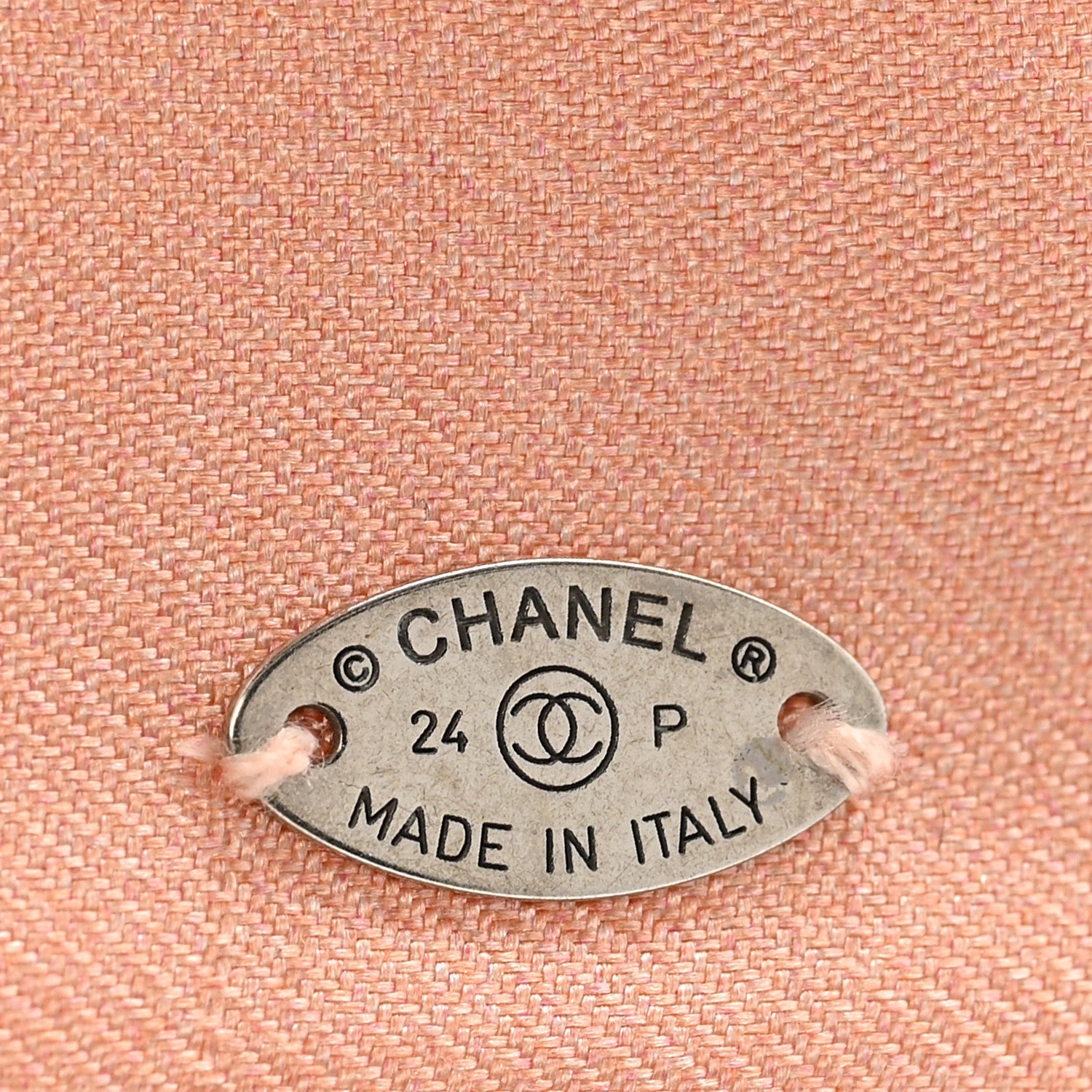 Chanel Silk Bow CC Hair Clip Pink Black