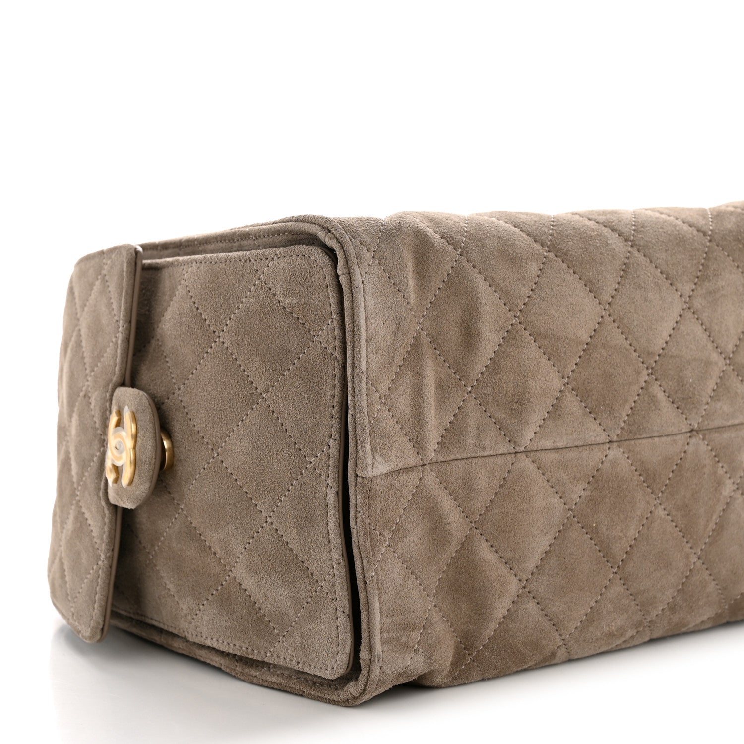 Chanel Suede Quilted Medium Chanel 25 Handbag Grey