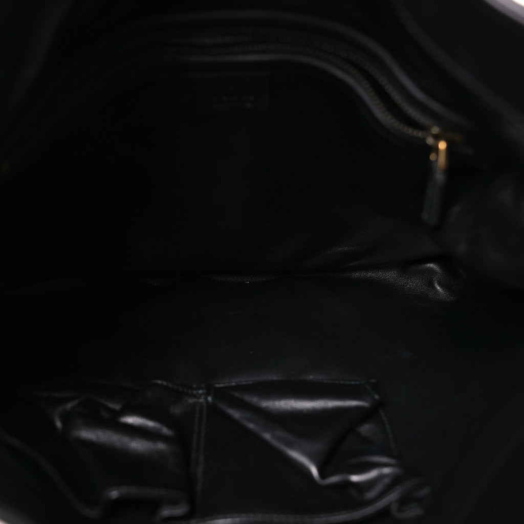 Gucci Snakeskin Medium 1970 Shoulder Bag Black Multicolor