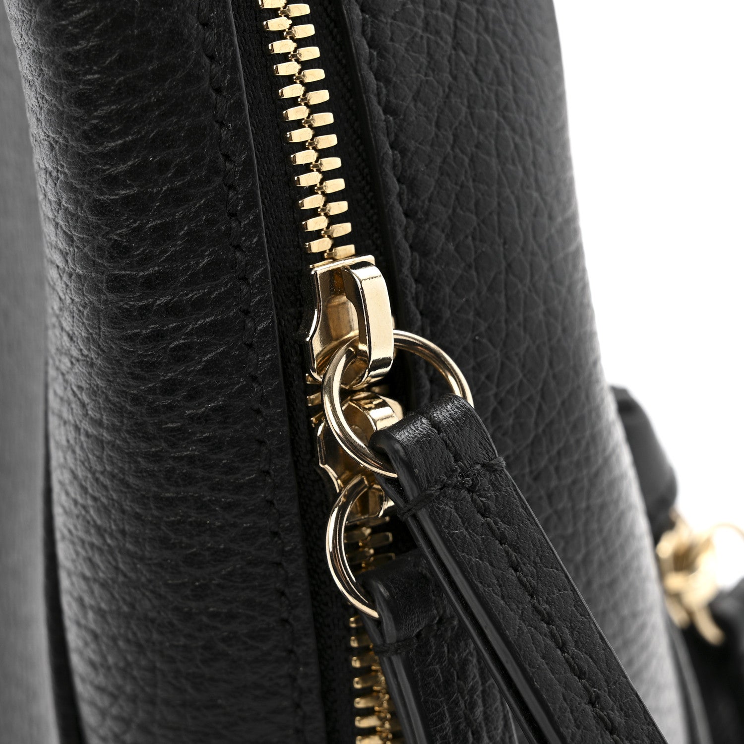 Gucci Pebbled Calfskin Soho Chain Backpack Black