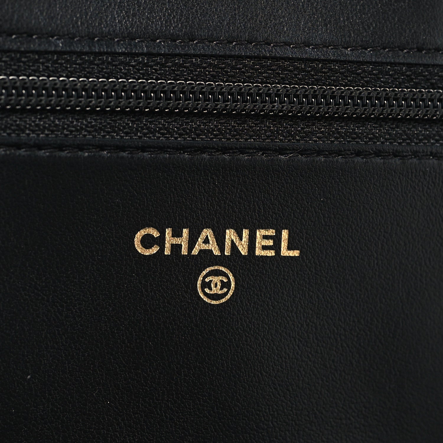 Chanel Caviar Quilted Boy Wallet On Chain WOC Black