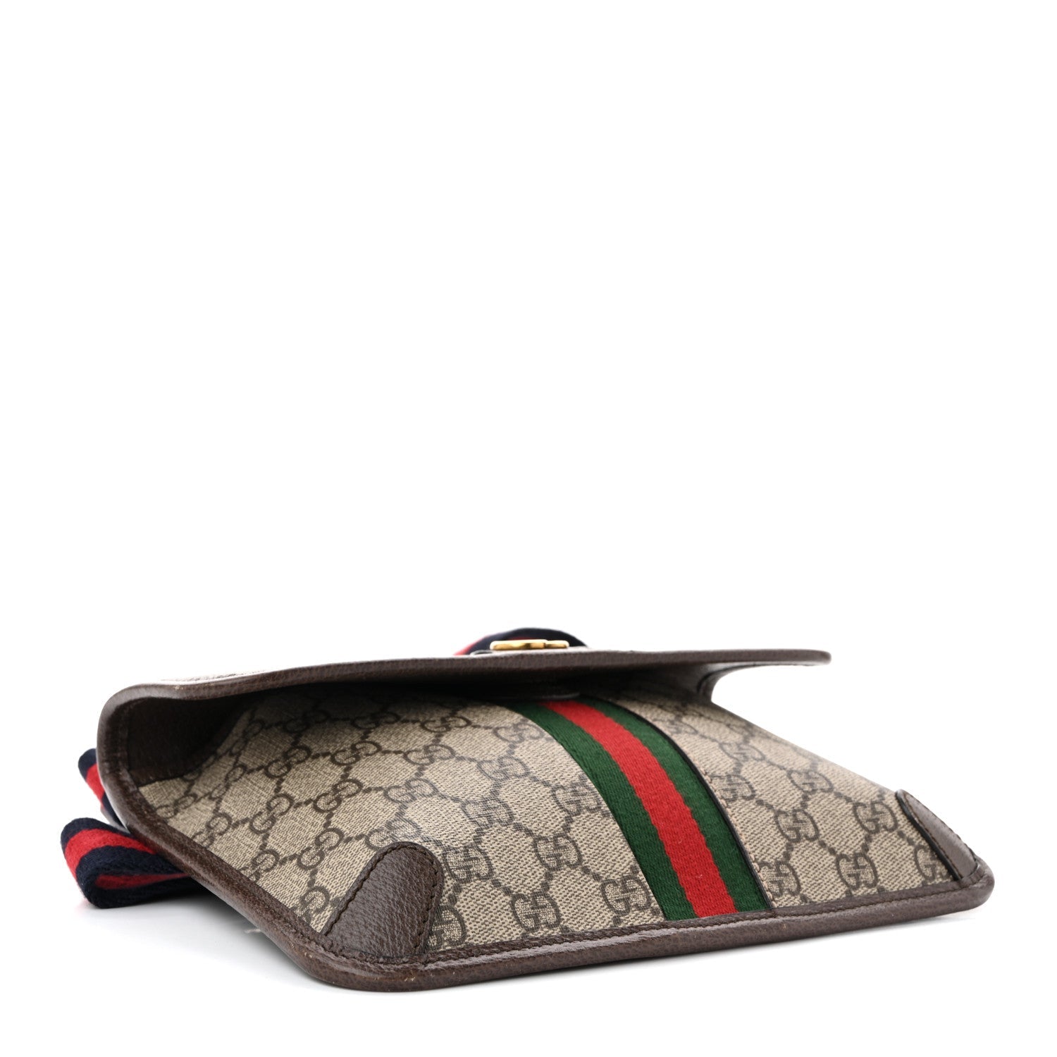 Gucci GG Supreme Monogram Web Small Ophidia Belt Bag Brown