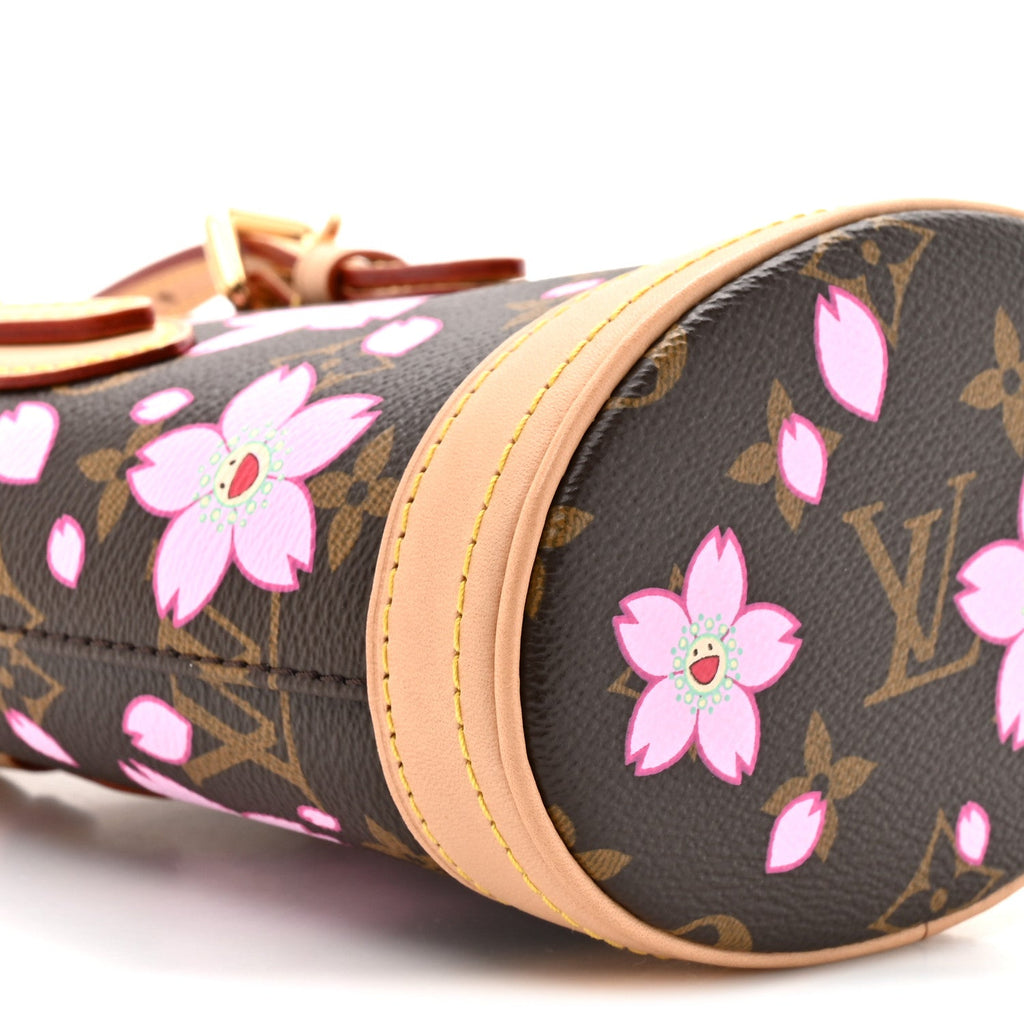 Louis Vuitton LV X TM Monogram Cherry Blossom Nano Bucket Sakura Brown