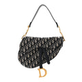 Christian Dior Oblique Saddle Bag Blue